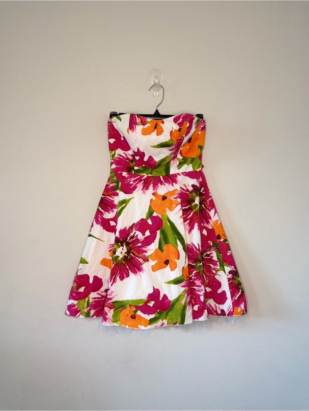 Ruby Rox Floral Strapless Mini Dress Small Garden Party Y2K